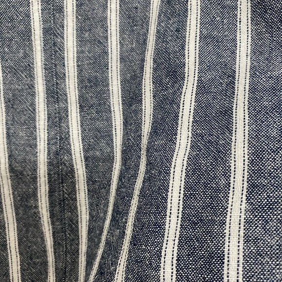 Sanctuary Linen Blend Blue Stripe Blazer Jacket Women's Size Small NWT - Picture 3 of 5